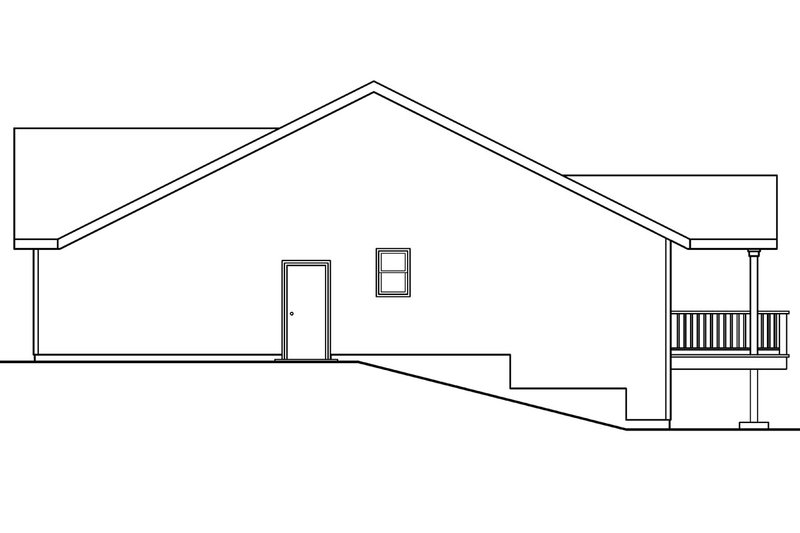 Home Plan - Exterior - Other Elevation 1 for Cottage House Plan #124-592 - 3 bed, 2 bath