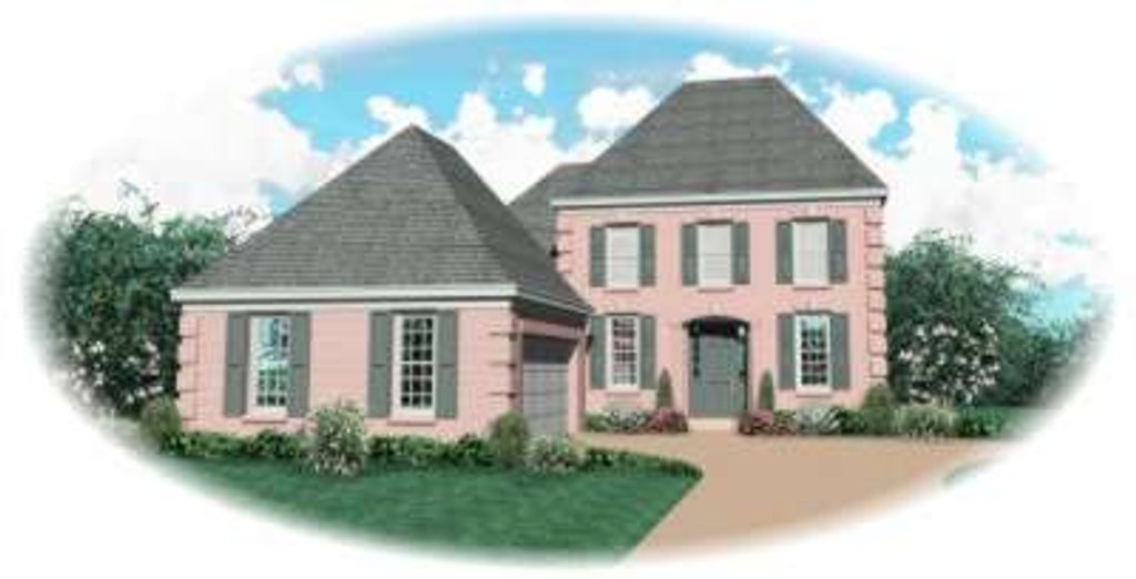 Exterior - Front Elevation 2 for European House Plan #81-941 - 3 bed, 2.5 bath