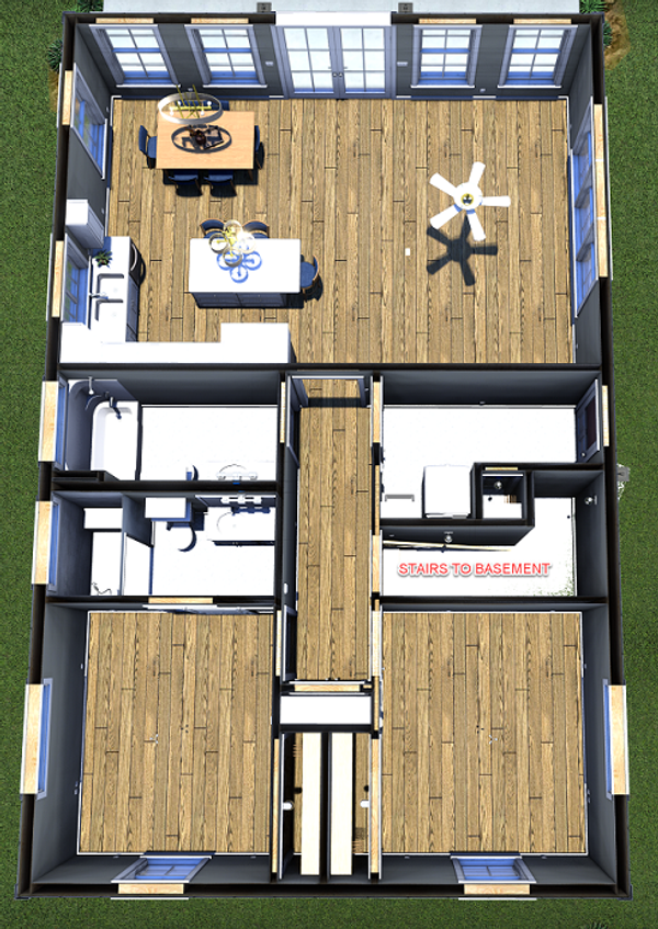 Country Floor Plan - Main Floor Plan #44-267