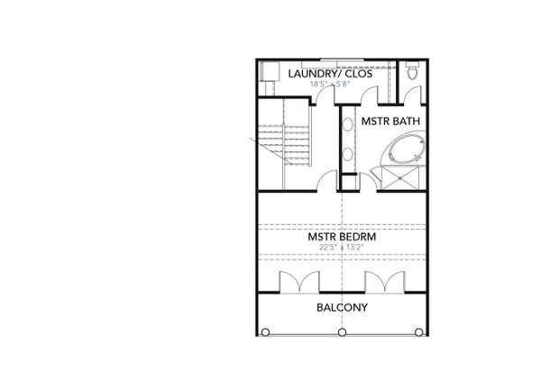 Cabin Floor Plan - Upper Floor Plan #80-204