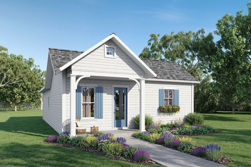 Home Plan - Cottage Exterior - Front Elevation Plan #44-229