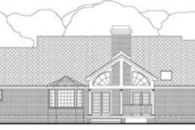 Dream House Plan - Exterior - Rear Elevation for Ranch House Plan #406-168 - 3 bed, 2 bath