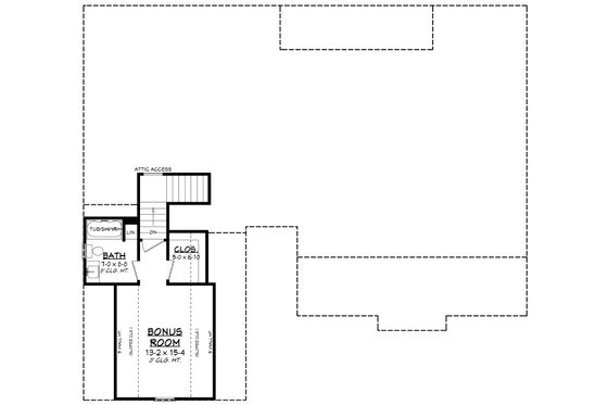Floor Plan - Other Floor for Farmhouse House Plan #430-356 - 3 bed, 2.5 bath