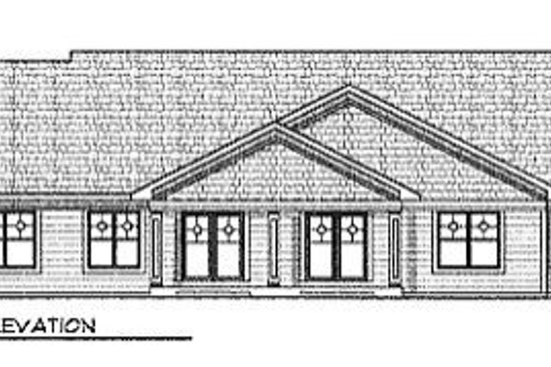 Home Plan - Exterior - Rear Elevation for Traditional House Plan #70-246 - 3 bed, 2 bath