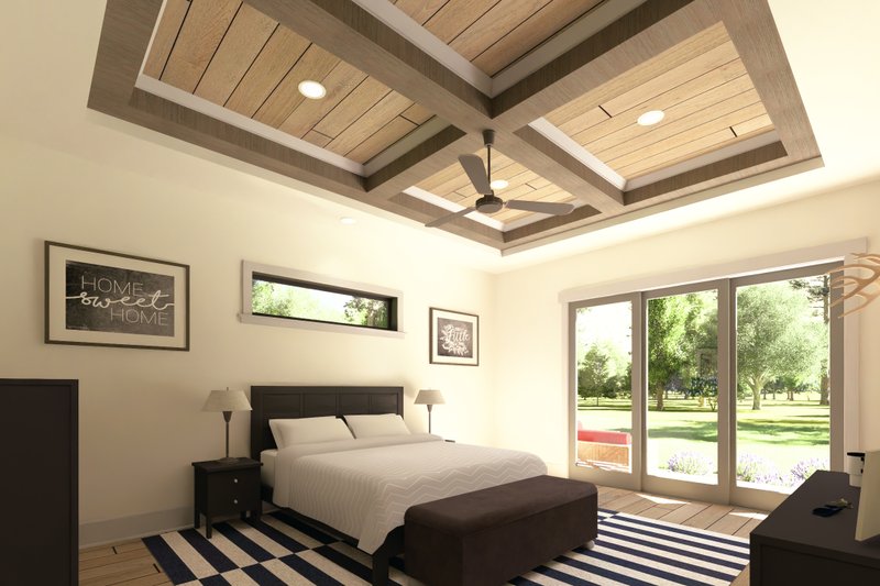 House Blueprint - Interior - Master Bedroom for Farmhouse House Plan #1069-40 - 3 bed, 2.5 bath