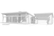Cottage Style House Plan - 3 Beds 2 Baths 1642 Sq/Ft Plan #1114-57 Exterior 