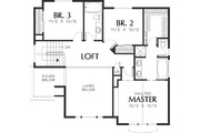 Craftsman Style House Plan - 3 Beds 2.5 Baths 2044 Sq/Ft Plan #48-114 