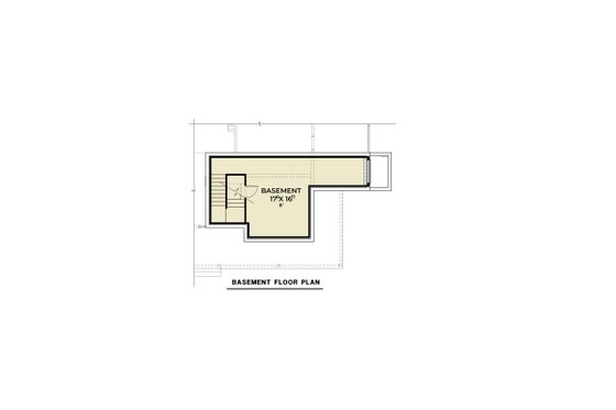 Floor Plan - Lower Floor for Farmhouse House Plan #1070-211 - 4 bed, 3.5 bath