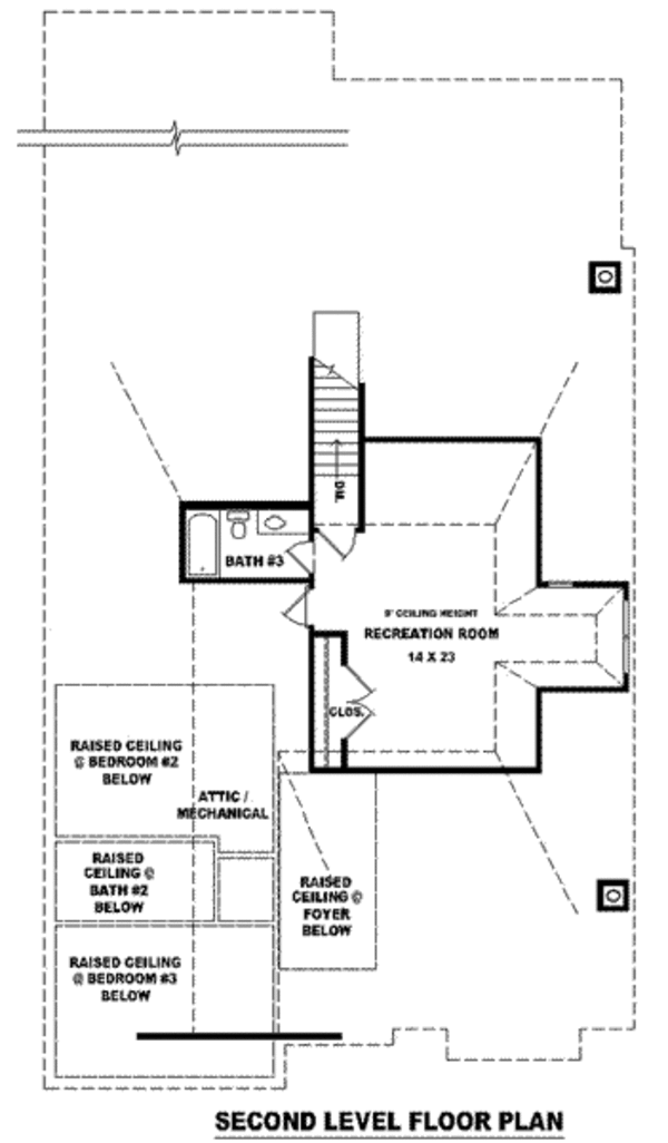 European Floor Plan - Upper Floor Plan #81-1224