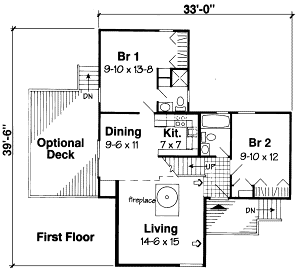 Modern Floor Plan - Main Floor Plan #312-543