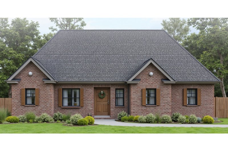 Architectural House Design - Country Exterior - Front Elevation Plan #3-244