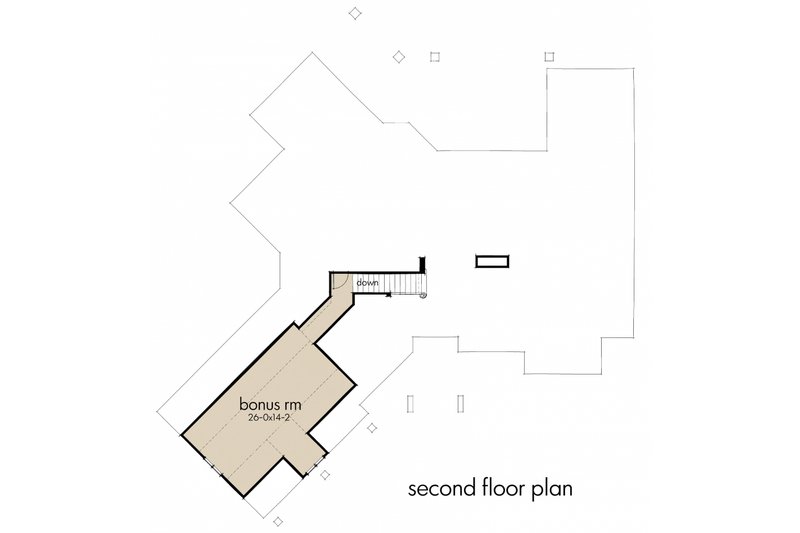 Home Plan - Floor Plan - Upper Floor for Craftsman House Plan #120-184 - 4 bed, 3.5 bath