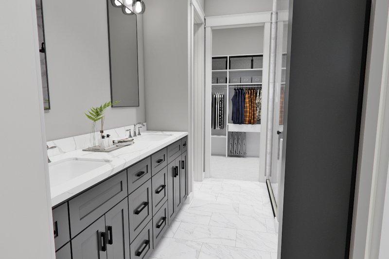 House Blueprint - Interior - Master Bathroom 1 for Farmhouse House Plan #51-1276 - 4 bed, 3.5 bath
