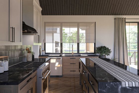 Interior - Kitchen 1 for Modern House Plan #455-391 - 3 bed, 2.5 bath