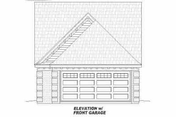 Exterior - Other Elevation for European House Plan #81-165 - 3 bed, 2 bath