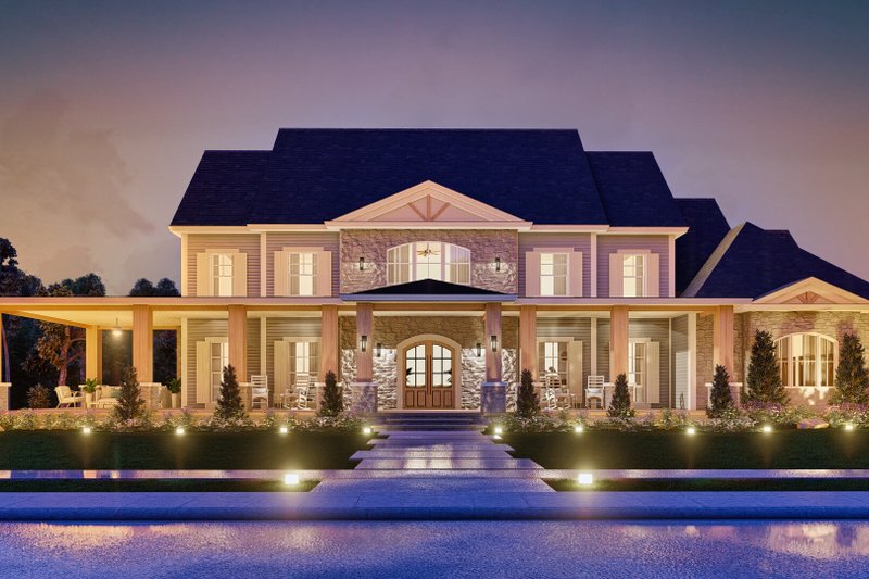 Architectural House Design - Exterior - Front Elevation 5 for Farmhouse House Plan #119-454 - 3 bed, 3.5 bath