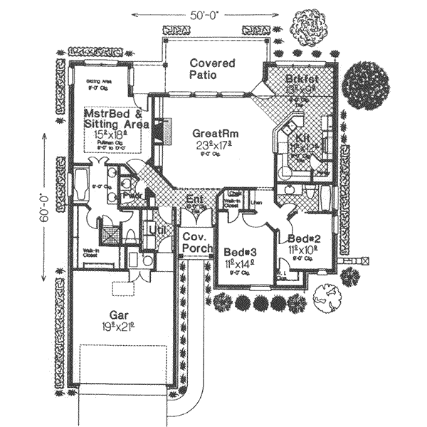 European Floor Plan - Main Floor Plan #310-420