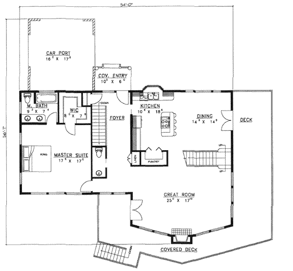 Dream House Plan - Traditional Floor Plan - Main Floor Plan #117-220