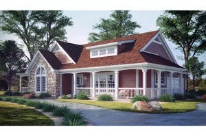 Farmhouse Exterior - Front Elevation Plan #57-178