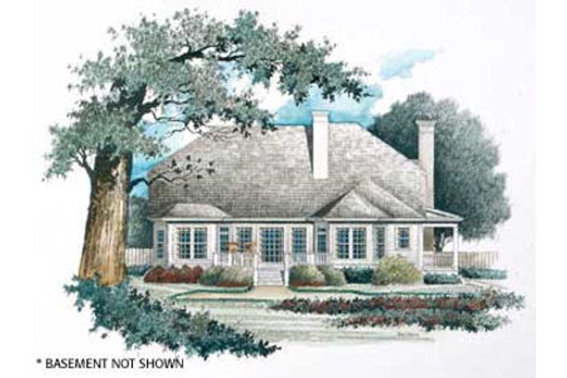 Home Plan - Exterior - Rear Elevation for Country House Plan #429-20 - 4 bed, 3.5 bath