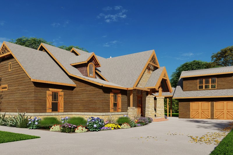 House Plan Design - Exterior - Other Elevation for Craftsman House Plan #54-545 - 5 bed, 4 bath