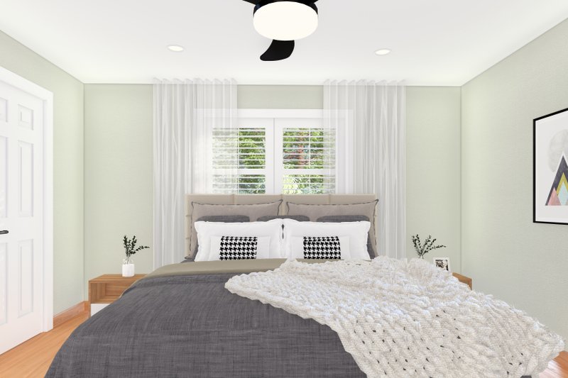 House Design - Interior - Master Bedroom for Ranch House Plan #1060-290 - 3 bed, 2 bath