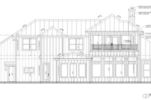 Exterior - Rear Elevation for Country House Plan #1110-35 - 4 bed, 3 bath