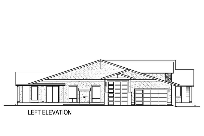 House Plan Design - Exterior - Other Elevation for Ranch House Plan #569-64 - 3 bed, 2.5 bath