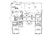 Mediterranean Style House Plan - 4 Beds 6.5 Baths 5223 Sq/Ft Plan #27-224 