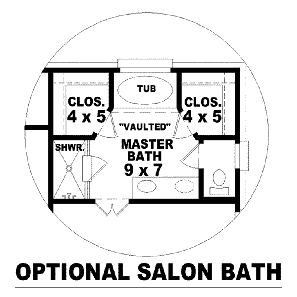 Floor Plan - Other Floor for Traditional House Plan #81-1380 - 3 bed, 2.5 bath