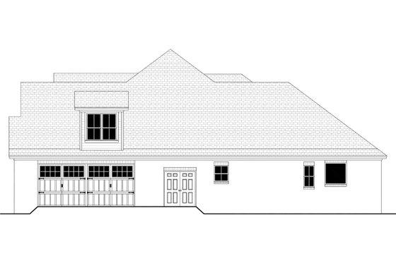 Exterior - Other Elevation 4 for Craftsman House Plan #430-155 - 4 bed, 2.5 bath