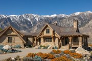 Adobe / Southwestern Style House Plan - 4 Beds 3.5 Baths 3412 Sq/Ft Plan #928-182 Exterior 
