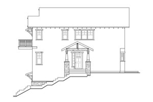 Exterior - Other Elevation 1 for Craftsman House Plan #124-549 - 4 bed, 2.5 bath