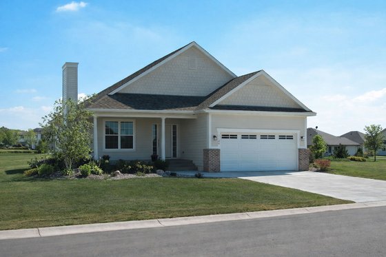 Exterior - Front Elevation 4 for Cottage House Plan #20-2225 - 3 bed, 2 bath