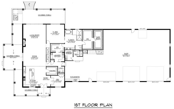 Home Plan - Barndominium Floor Plan - Main Floor Plan #1064-227