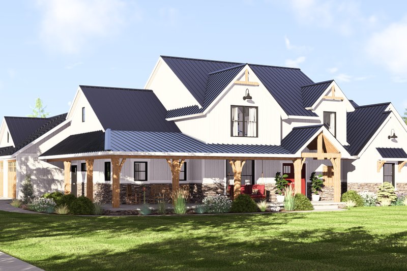 Architectural House Design - Exterior - Front Elevation 5 for Farmhouse House Plan #1064-101 - 3 bed, 2.5 bath