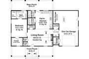 Country Style House Plan - 1 Beds 1.5 Baths 964 Sq/Ft Plan #21-486 