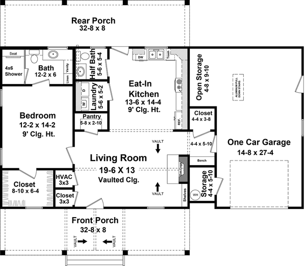 Country Floor Plan - Main Floor Plan #21-486