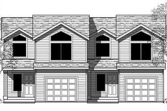 Exterior - Front Elevation for Traditional House Plan #303-367 - 3 bed, 2 bath