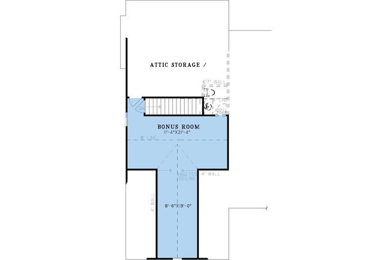 House Blueprint - Floor Plan - Upper Floor for Farmhouse House Plan #923-424 - 4 bed, 2.5 bath