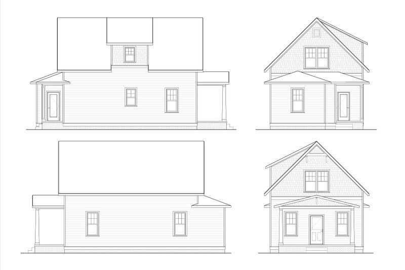 Dream House Plan - Exterior - Other Elevation for Craftsman House Plan #936-3 - 3 bed, 2 bath
