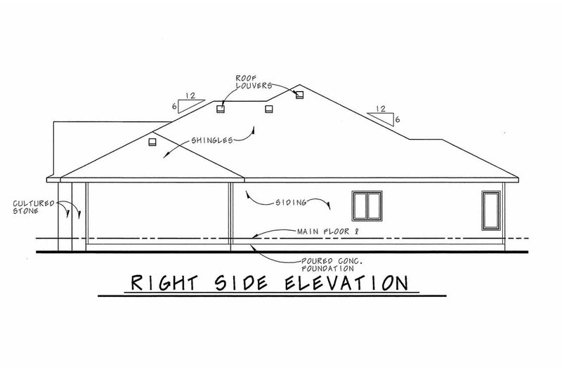 Architectural House Design - Exterior - Front Elevation 4 for European House Plan #20-2121 - 3 bed, 2.5 bath