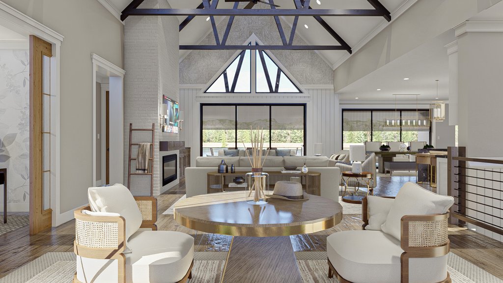 Interior - Entry 1 for Cottage House Plan #455-811 - 1 bed, 1.5 bath