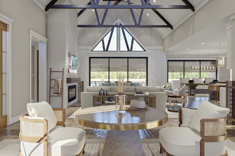 Architectural House Design - Interior - Entry 1 for Cottage House Plan #455-811 - 1 bed, 1.5 bath