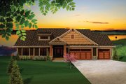 Craftsman Style House Plan - 3 Beds 2 Baths 2032 Sq/Ft Plan #70-1097 