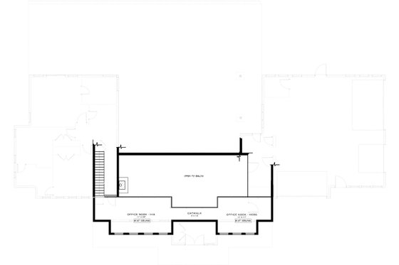 Floor Plan - Upper Floor for Barndominium House Plan #1101-22 - 3 bed, 4.5 bath