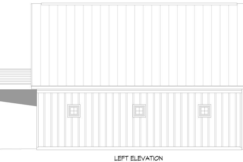 House Design - Exterior - Other Elevation for Southern House Plan #932-1186 - 1 bed, 1.5 bath