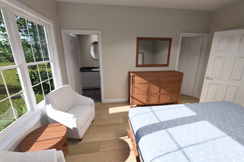 Architectural House Design - Interior - Master Bedroom 2 for Cottage House Plan #513-2461 - 3 bed, 2 bath