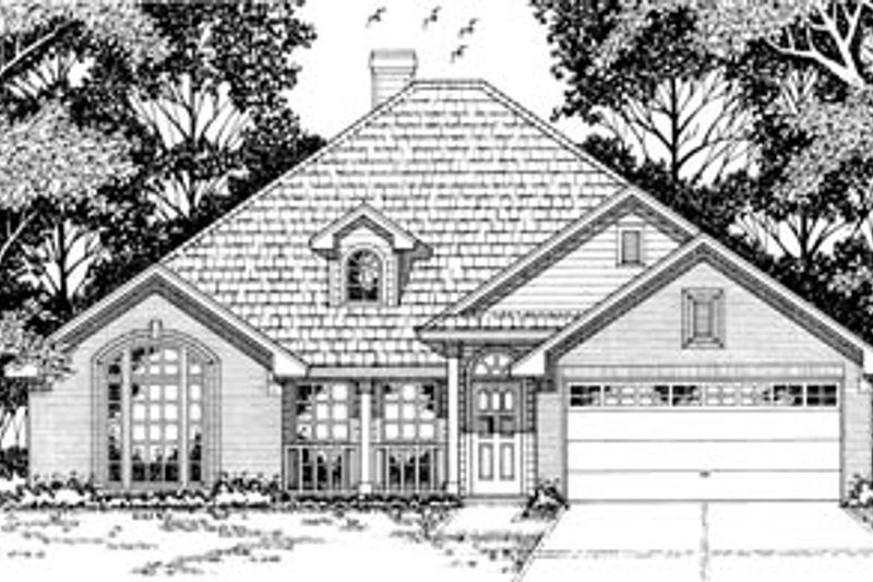 Traditional Style House Plan - 4 Beds 2 Baths 1859 Sq/Ft Plan #42-171