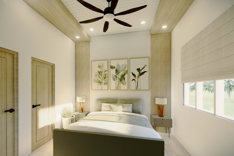 House Plan Design - Interior - Bedroom for Ranch House Plan #54-420 - 3 bed, 2 bath